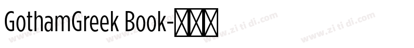 GothamGreek Book字体转换
